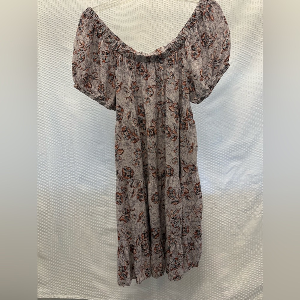 Maurice’s Cottagecore Mini Dress Floral Pattern with Puff Sleeves Size Large